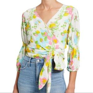 Faithful the Brand Bisset Wrap llona Floral Top